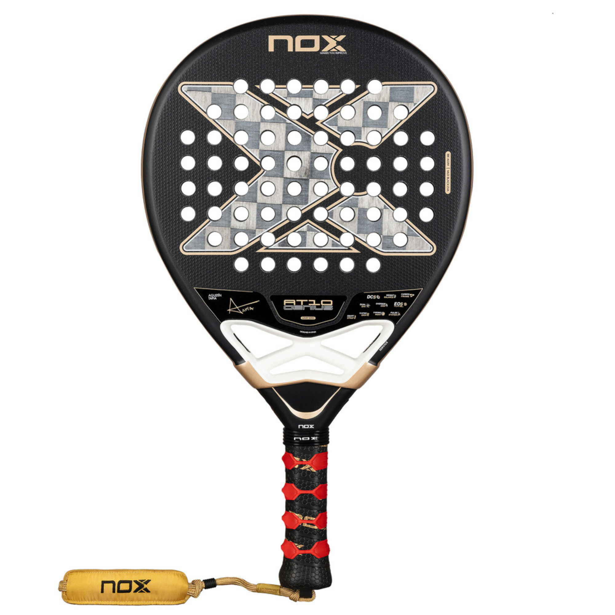 NOX AT10 Genius 18k Alum Agustin Tapia Padel Racket 2026
