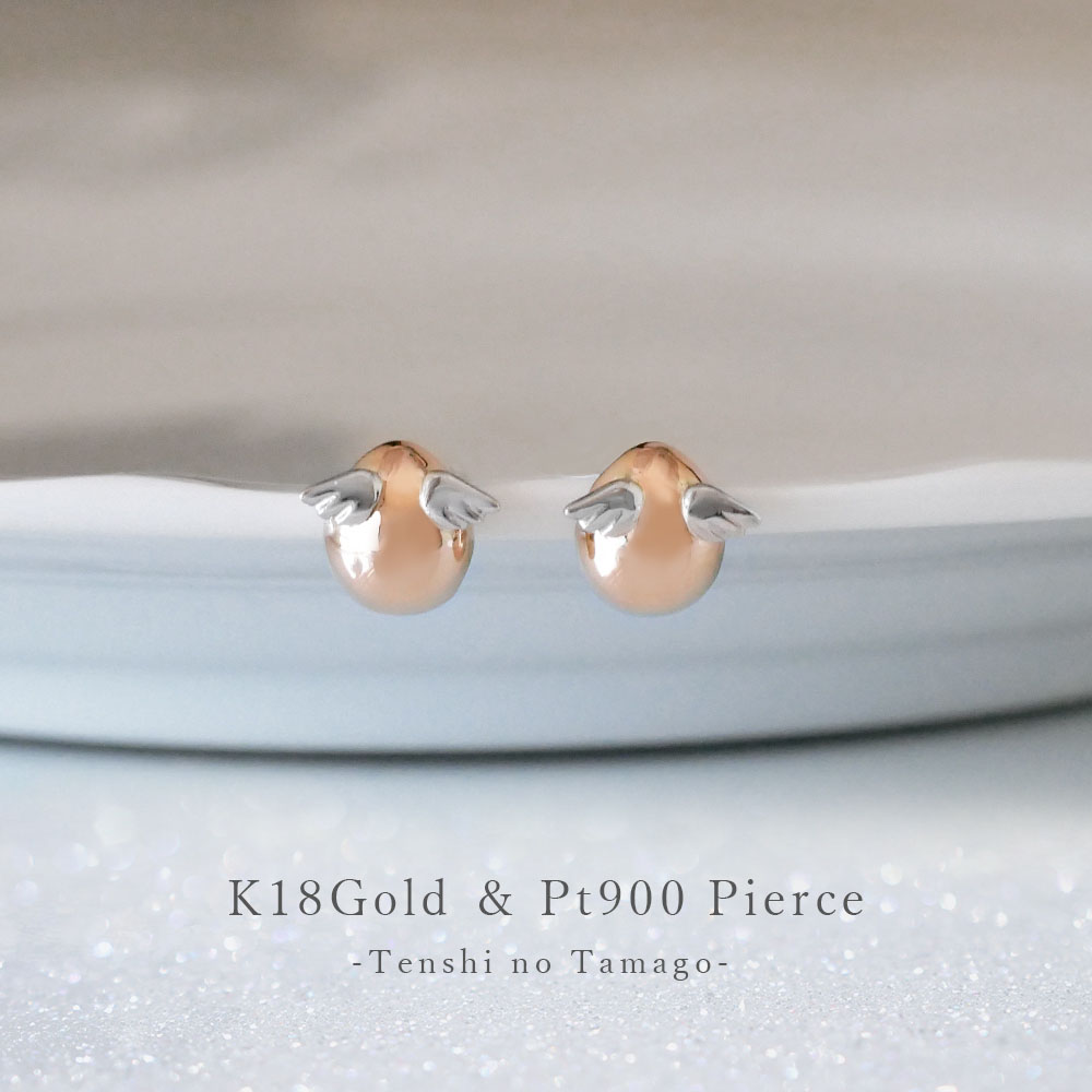 ☆K14（14金）ゴールドのAngel（天使）モチーフピアス 楽天市場】14K