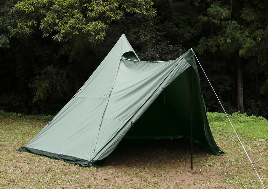 サーカスTC DX専用窓付きフロントフラップダックグリーン｜TENT