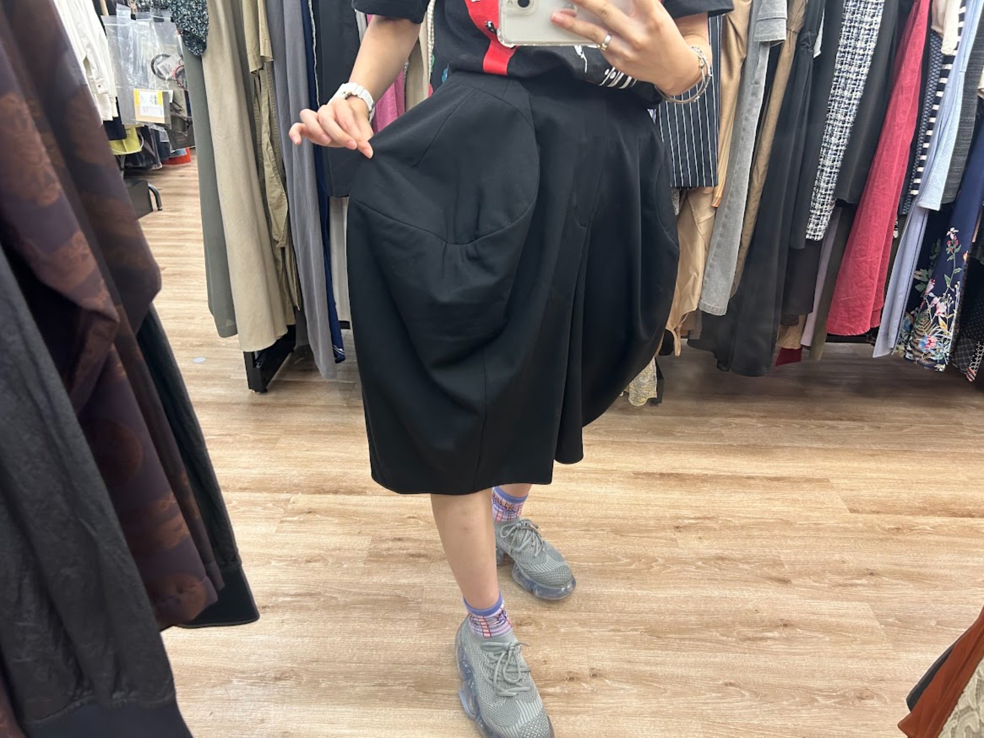 COMME des GARCONS/コムデギャルソン】ボリュームサルエルハーフパンツ