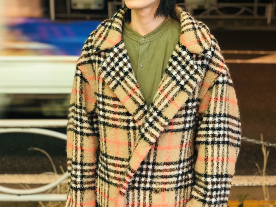 UNUSED/アンユーズド】チェックコートが買取入荷。[2021.01.26発行