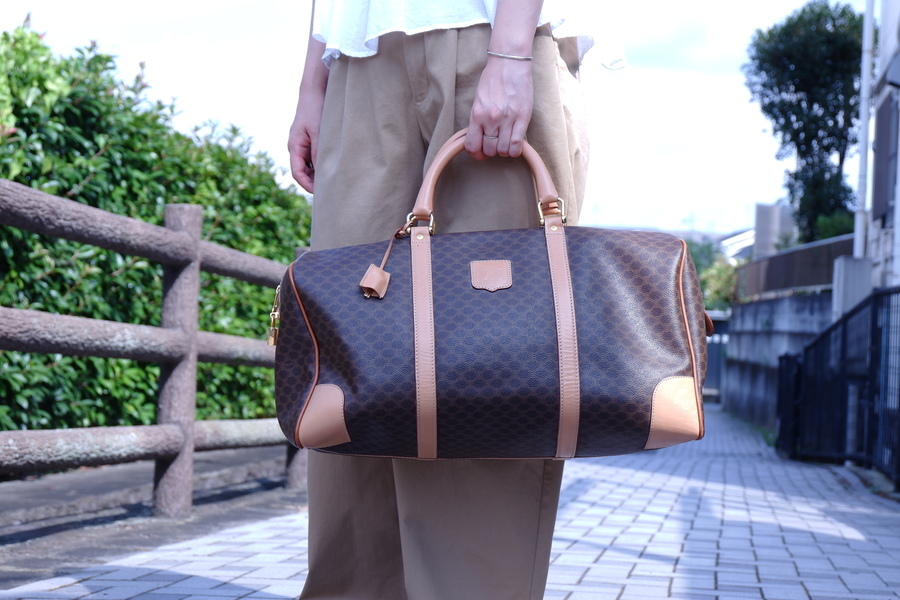 CELINE／セリーヌ】よりマカダム柄ボストンバッグが買取入荷いたしまし