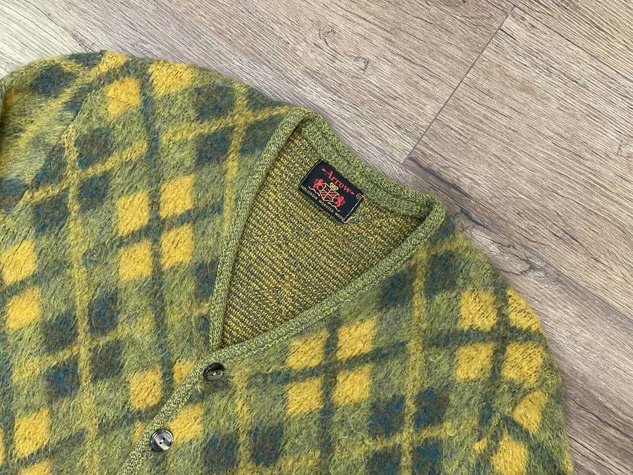 Vintage ARROW】60's/60年代ヴィンテージアーガイルカーディガン/推定