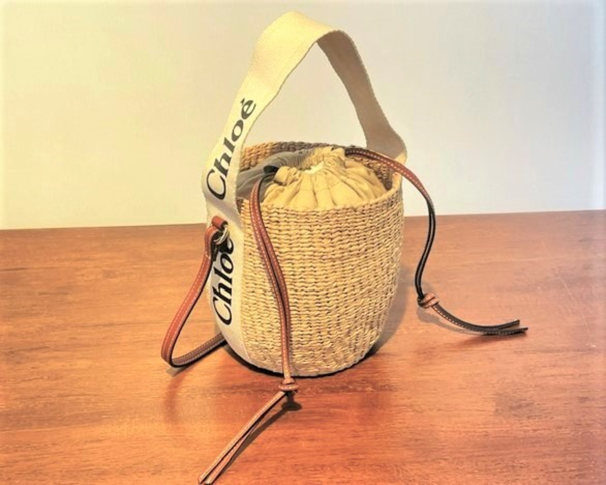 正規店舗購入品】クロエ Chloe woddy スモールバスケット かごバッグ