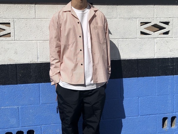 SUNSEA / サンシー 】より19AWの RED STRIPE GIGOLO SHIRT / レッド