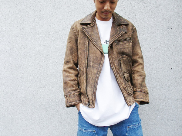 POLO RALPH LAUREN】ヴィンテージ加工ライダースジャケット入荷