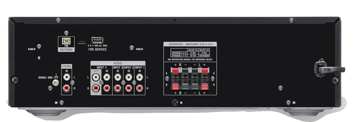 Sony 2-Channel Stereo Receiver with Phono Input and Bluetooth