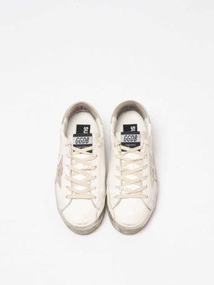 Golden Goose Metallic Gold with Metal Stud Lettering Super-Star