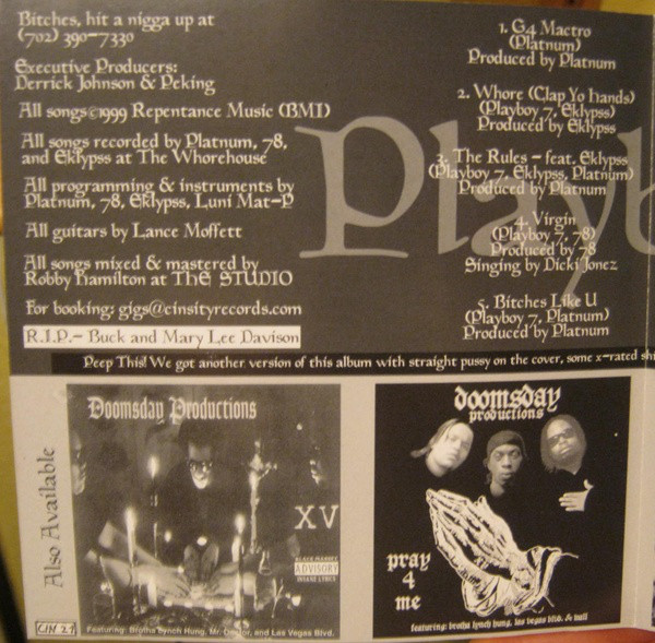 Whore by Playboy 7 (CD 1999 Cin Sity Records) in Las Vegas | Rap