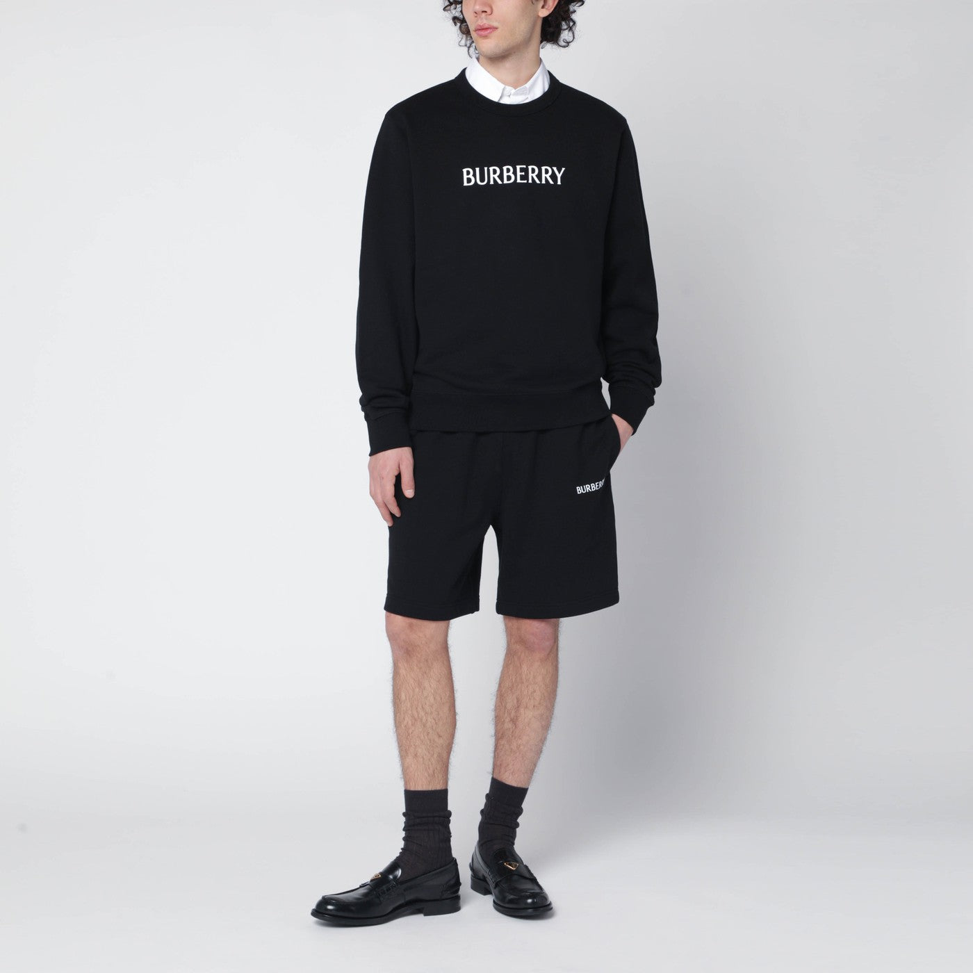 BURBERRY Black logo shorts | TheDoubleF