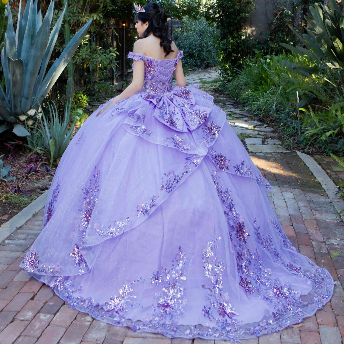 Cinderella Couture 8125J Long Corset Ball Gown Quinceanera Dress