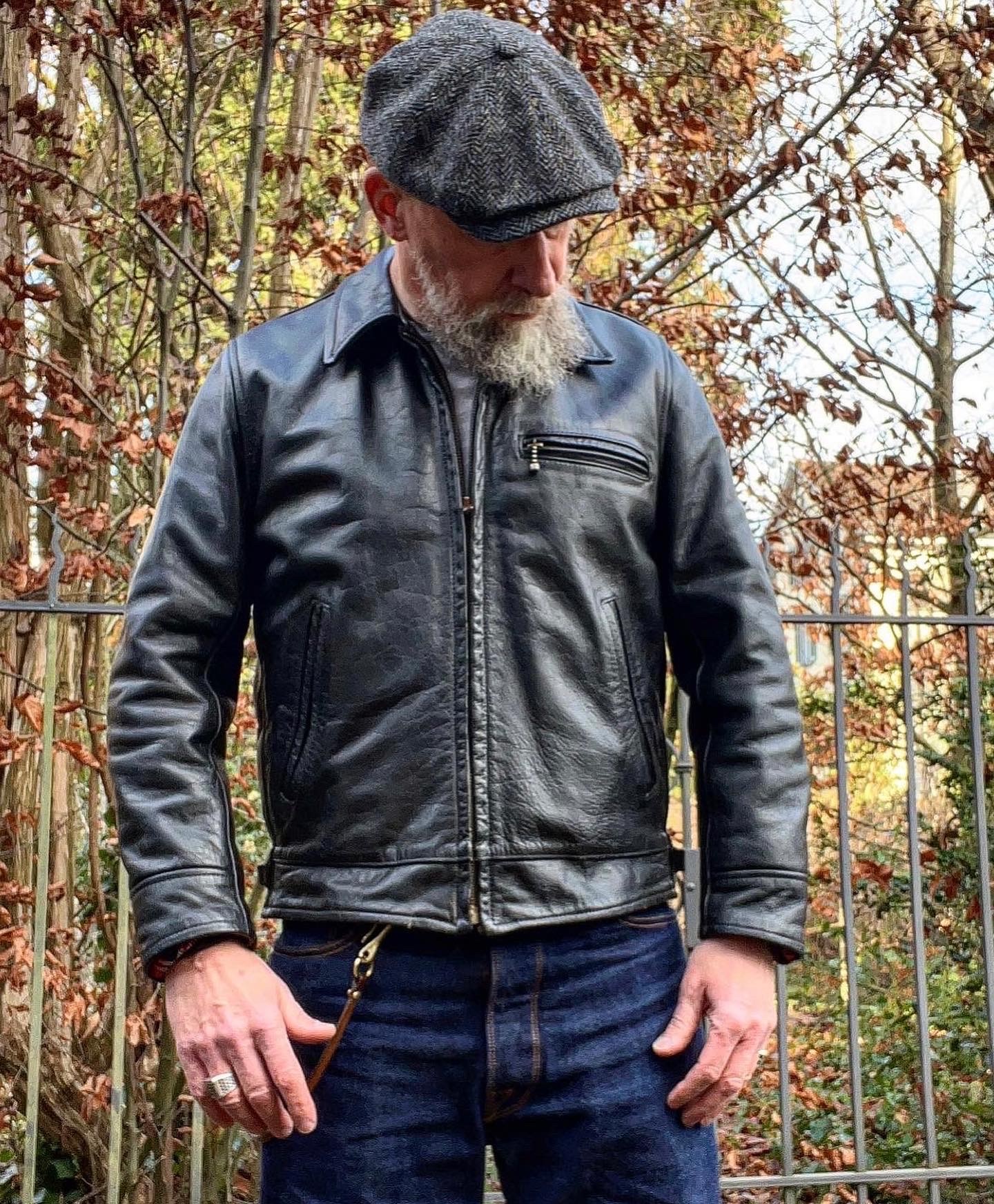 Aeroleather Highwayman in Connolly Steerhide from 1985-1987 - a