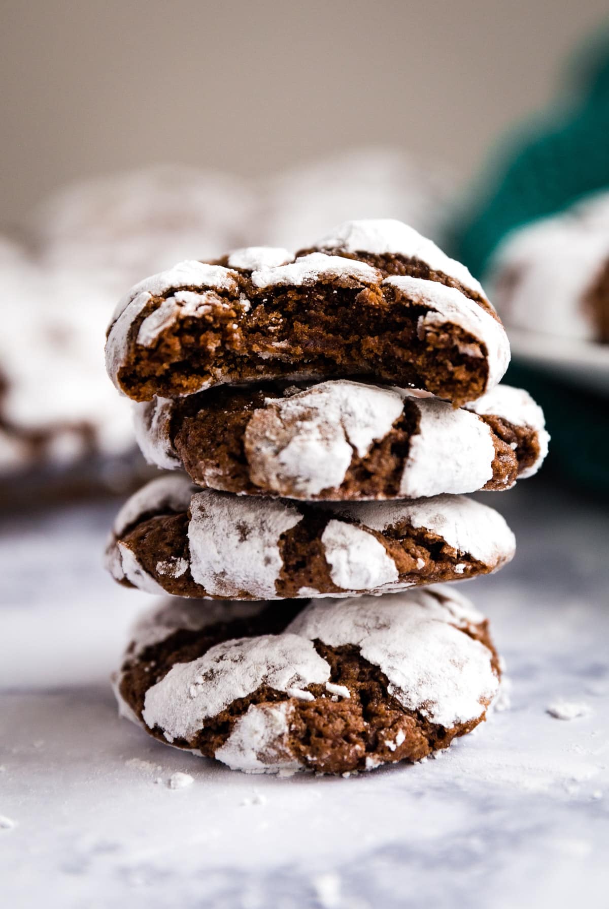 Crinkle Chocolate Cookies