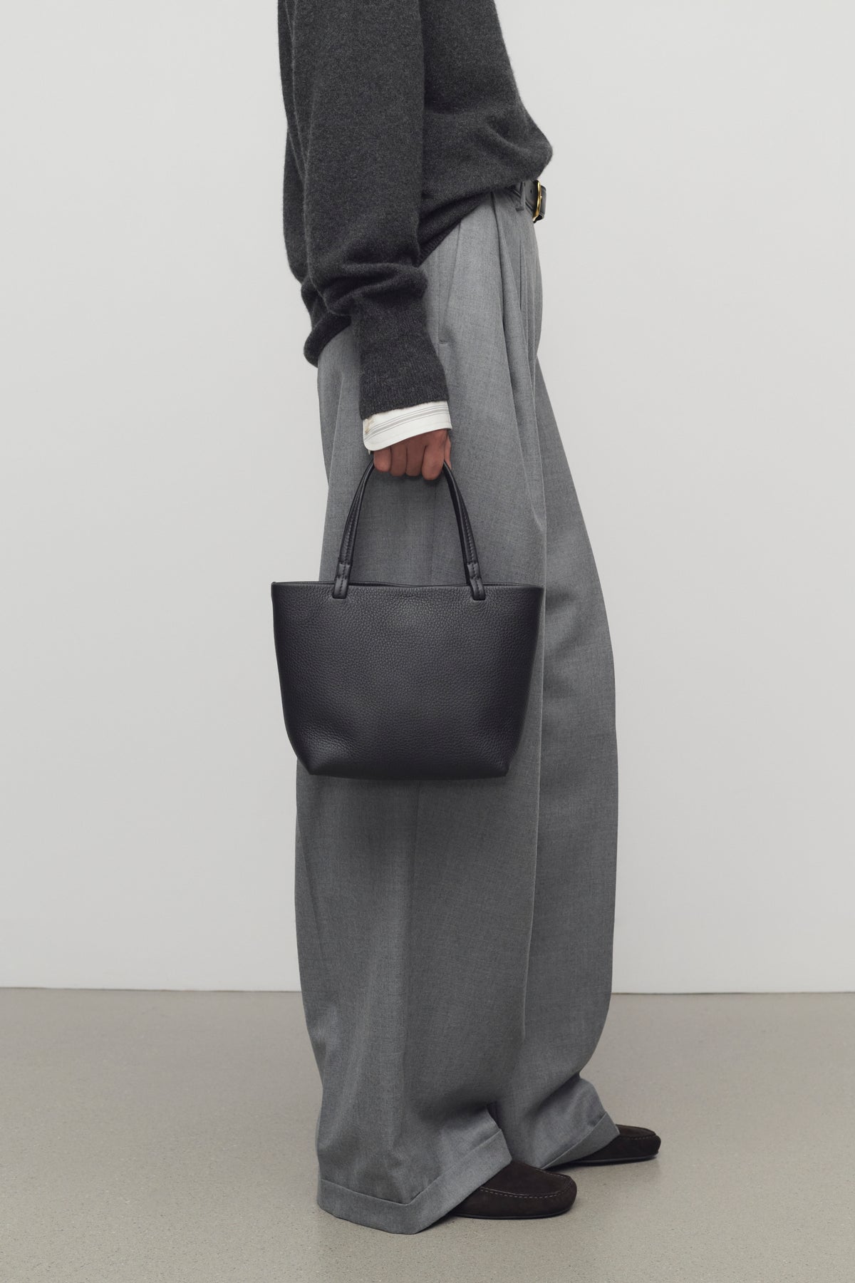 Small Park Tote レザー製のバッグ ブラック – The Row