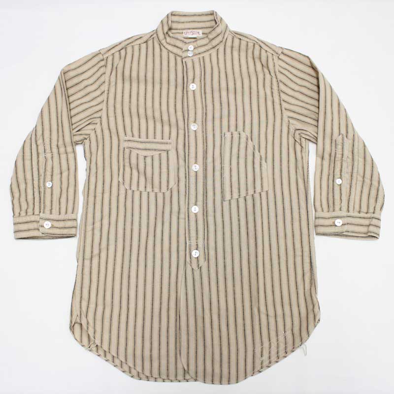 フリーホイーラーズ 【ザ・スキッパー （7分袖ワークシャツ） ＜モカ