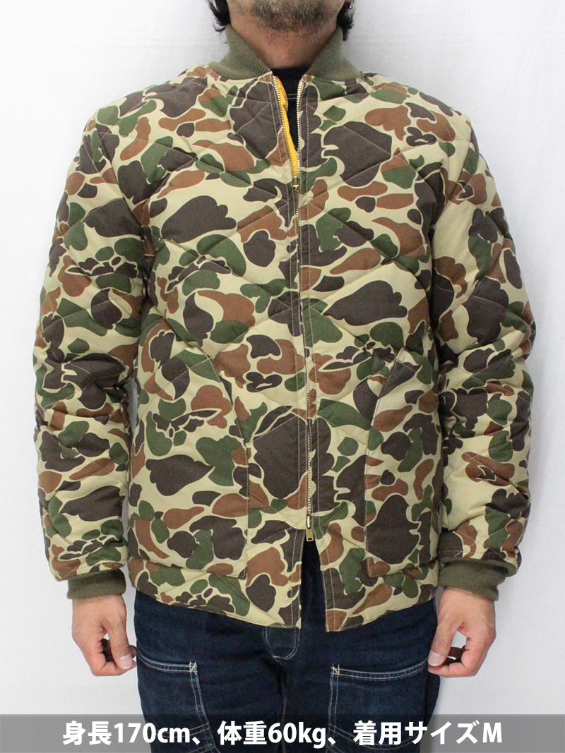 クッシュマン 【#21312 ナイロン ダウン ジャケット ＜カモフラージュ
