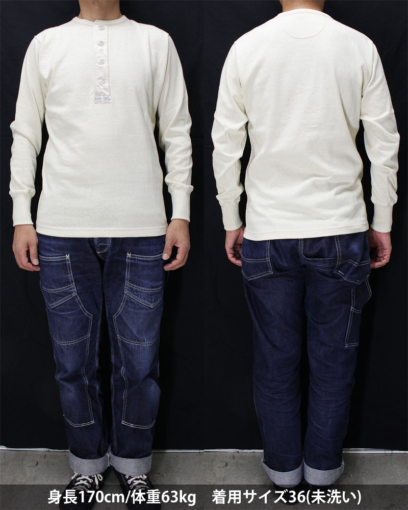 フリーホイーラーズ 【ヘンリーネック ロングスリーブシャツ 