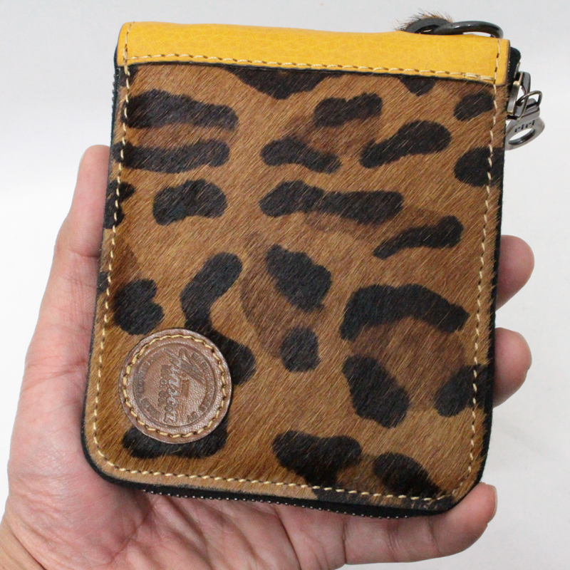 ZQH-0713 ヒンソン 【ラウンドジップウォレット （M） ヘアカウ x