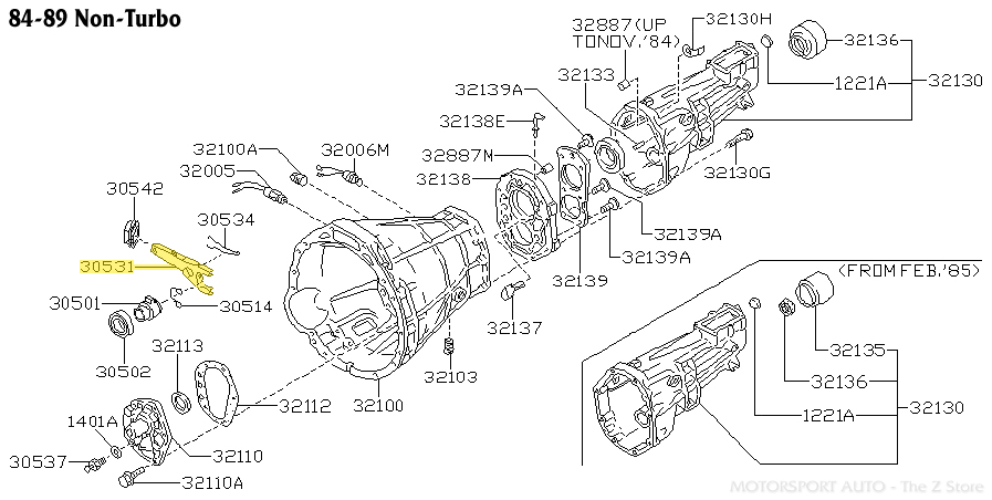 Motorsport Auto - The Z Store - Clutch Kit, 84-86 300ZX (Z31) Turbo