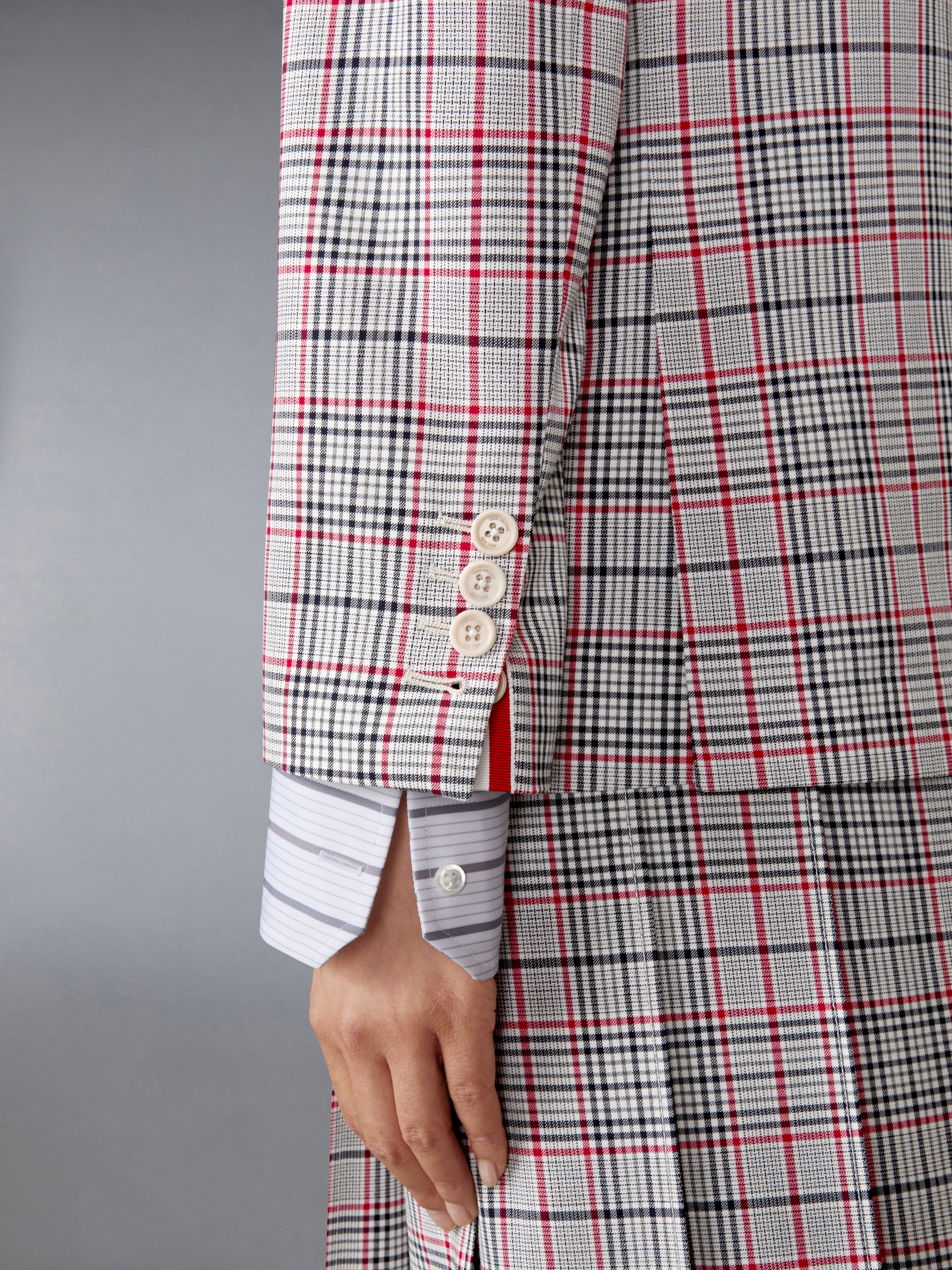 プレイド チェック クールウール スポーツコート | Thom Browne