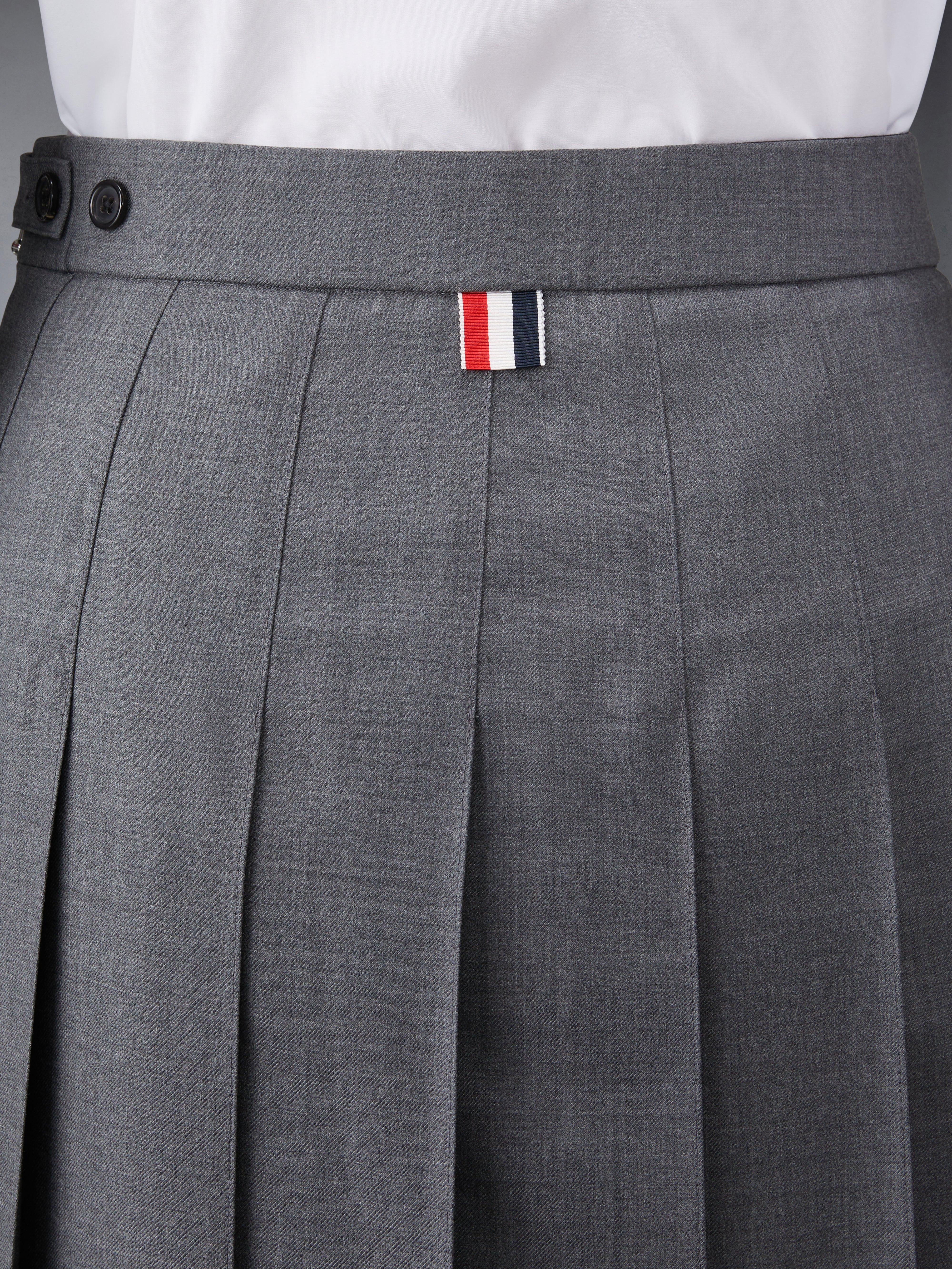 Super 120'S Twill Pleated Skirt | Thom Browne