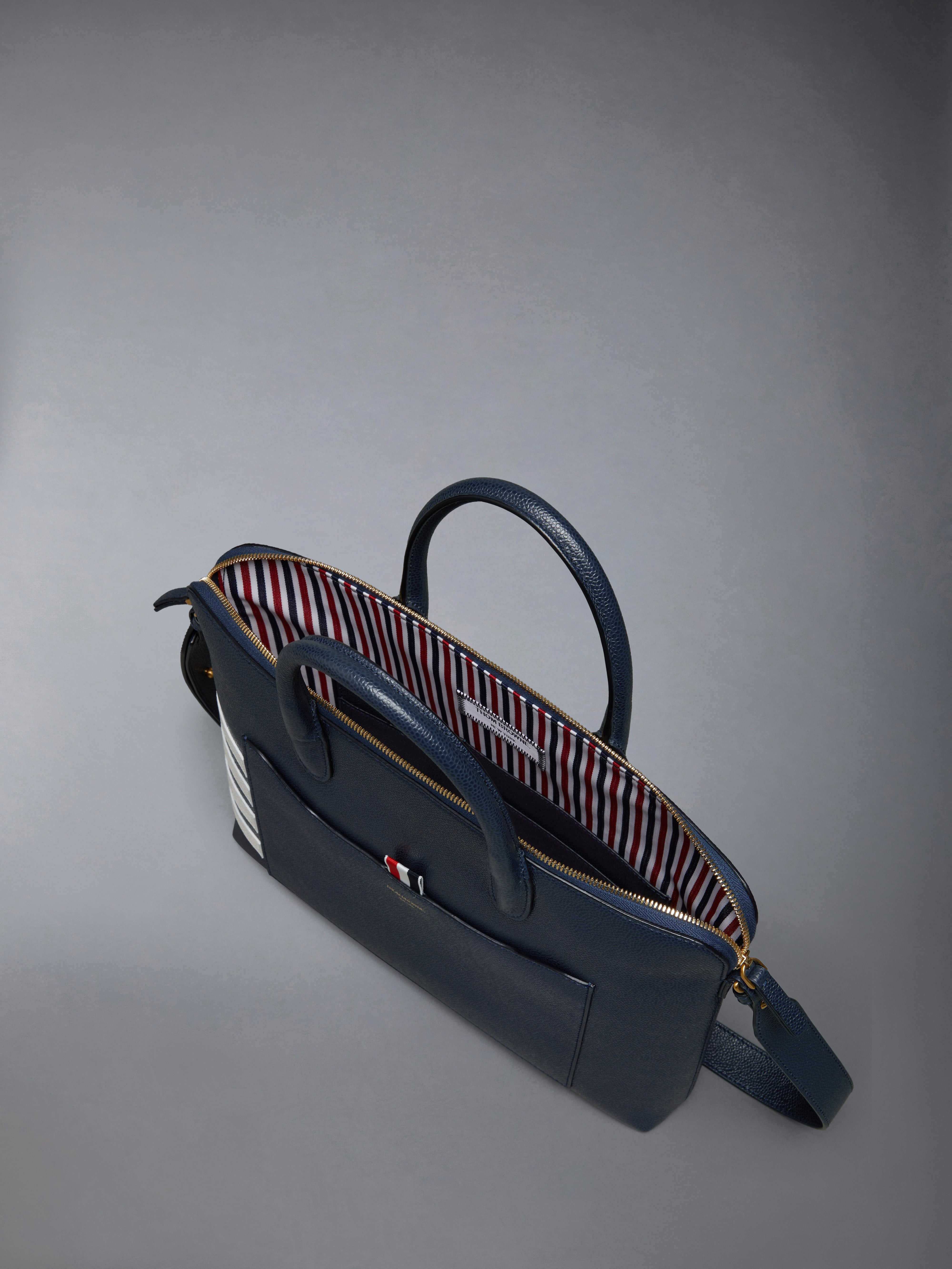 ペブルグレイン 4-BAR スリム ブリーフケース | Thom Browne