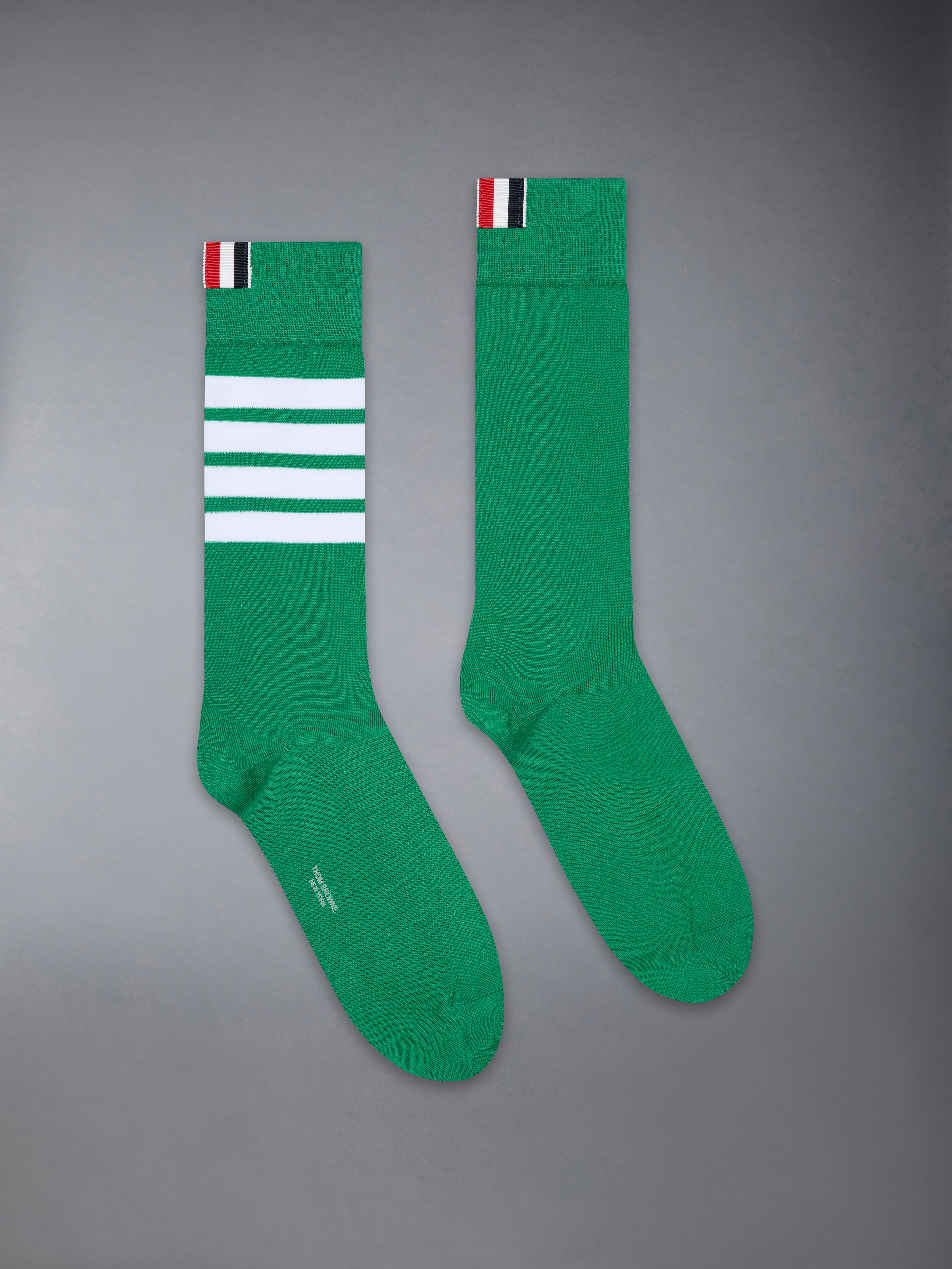 コットン 4-BAR ふくらはぎ丈ソックス | Thom Browne