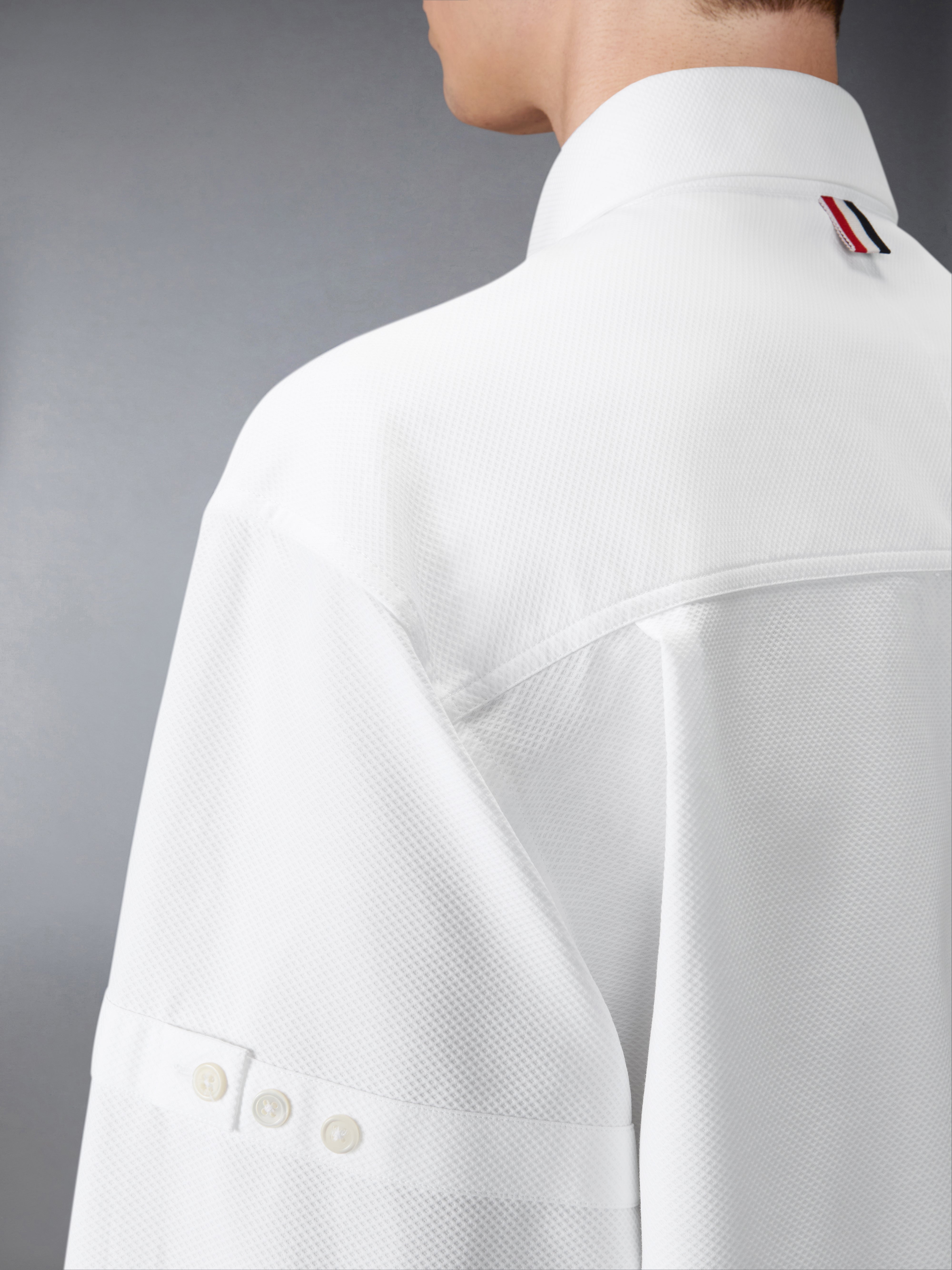 Opique Double Needle Armband Oversized Shirt | Thom Browne