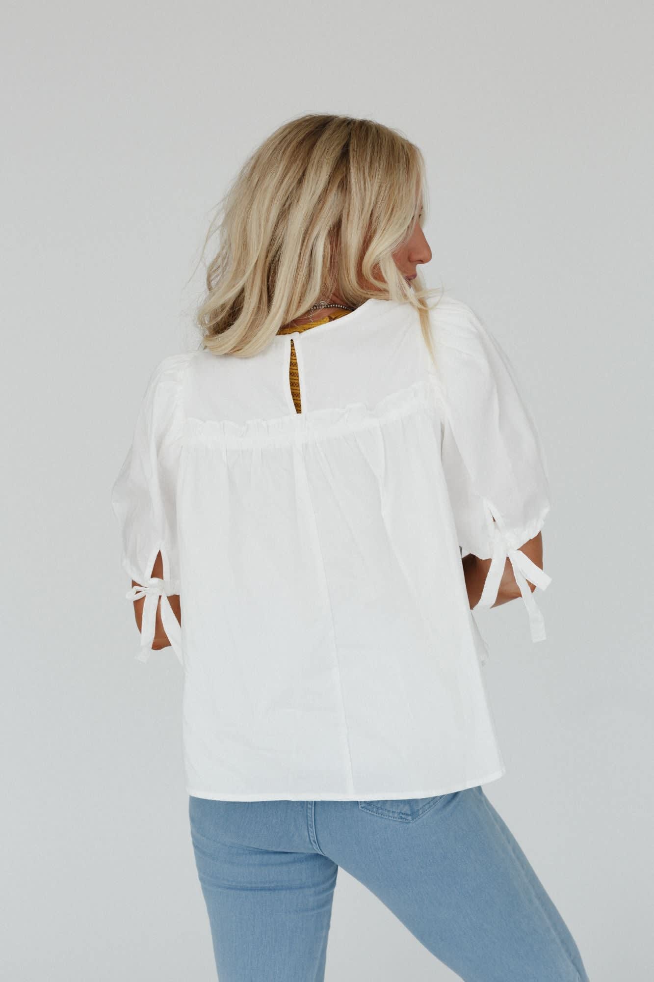 Shirr Delight Puff Sleeve Top — Three Bird Nest