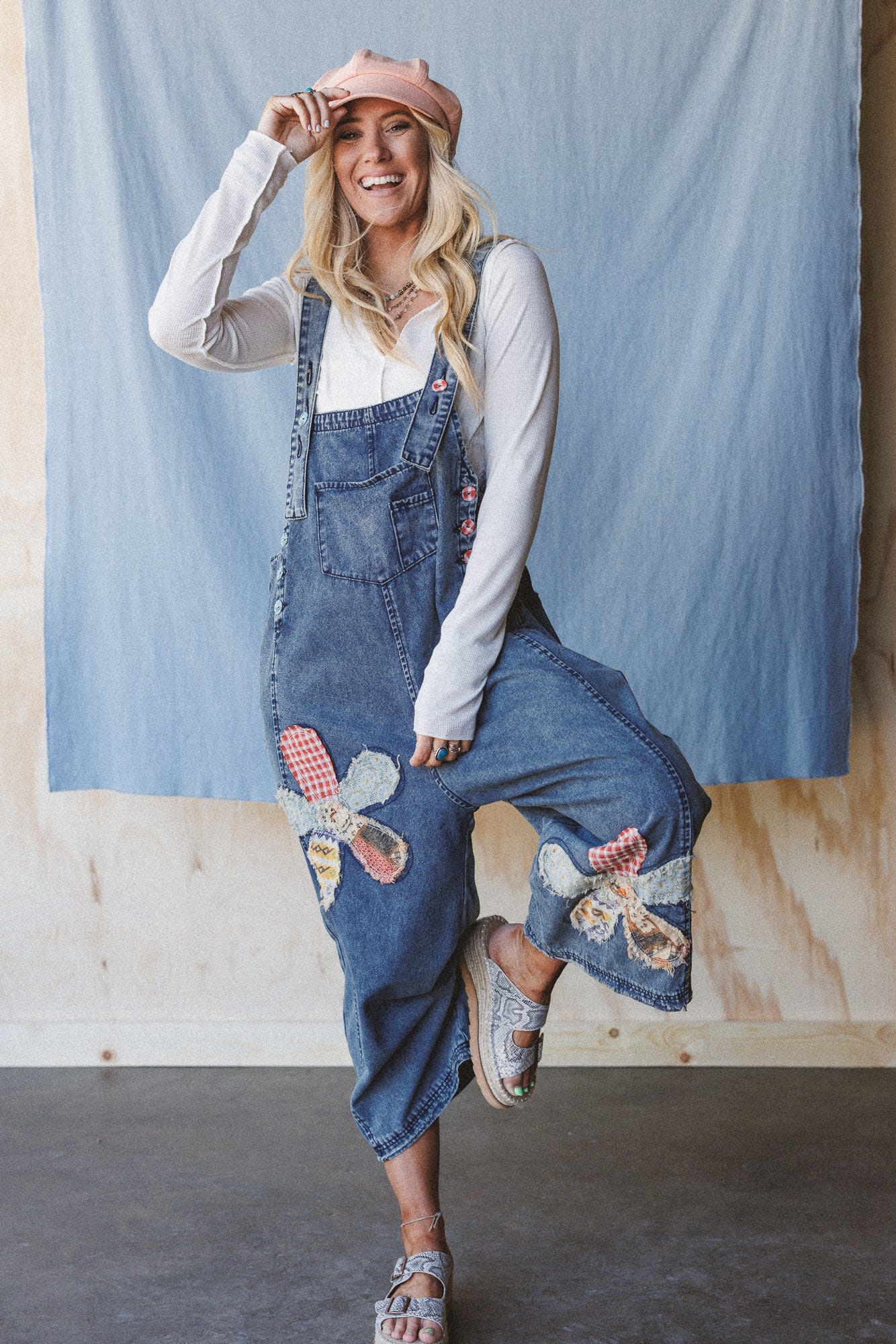 High Hopes Flower Patch Overalls — Three Bird Nest