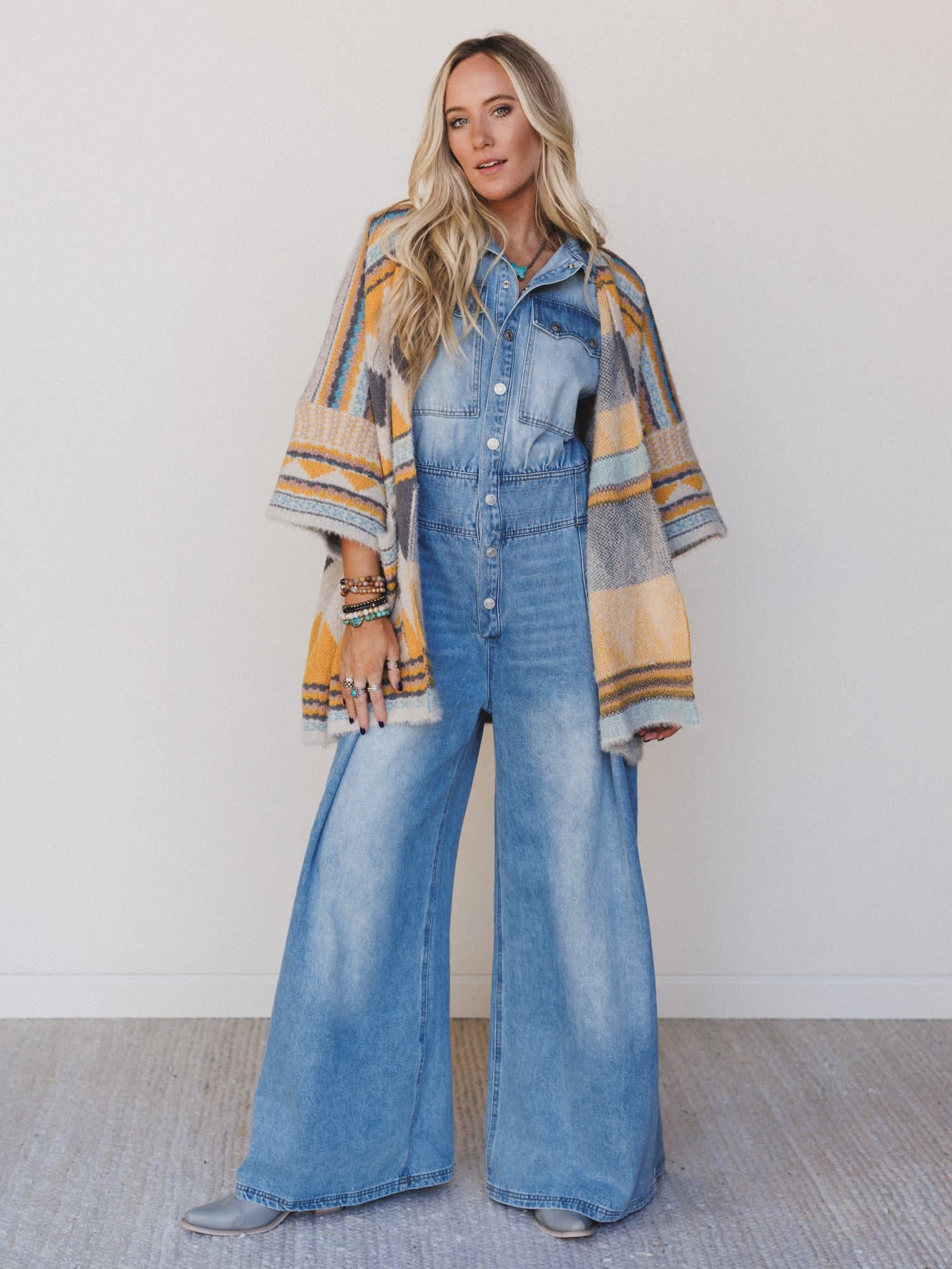 Sami Button Up Jumpsuit — Three Bird Nest