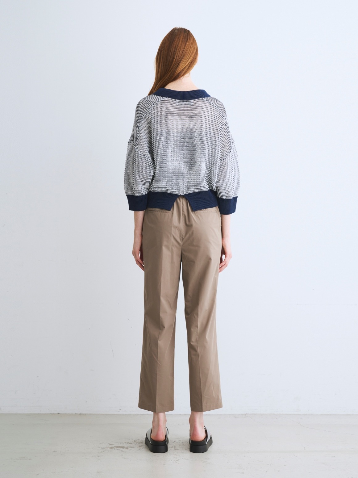 Mesh high twisted cotton polo｜スリードッツ オフィシャルオンライン