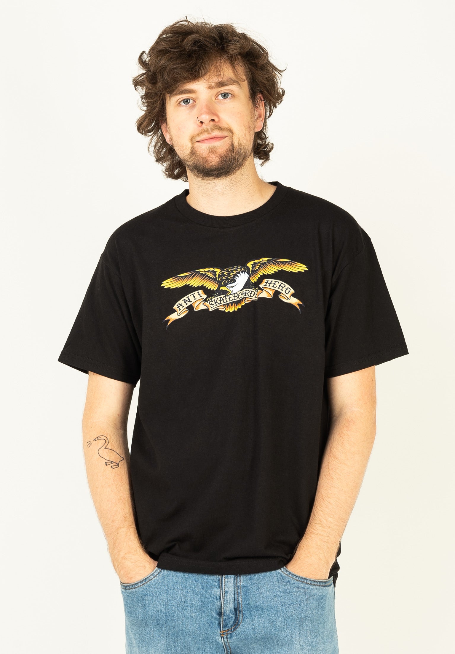 Eagle Anti Hero T-Shirt in black-multicolored for men – TITUS