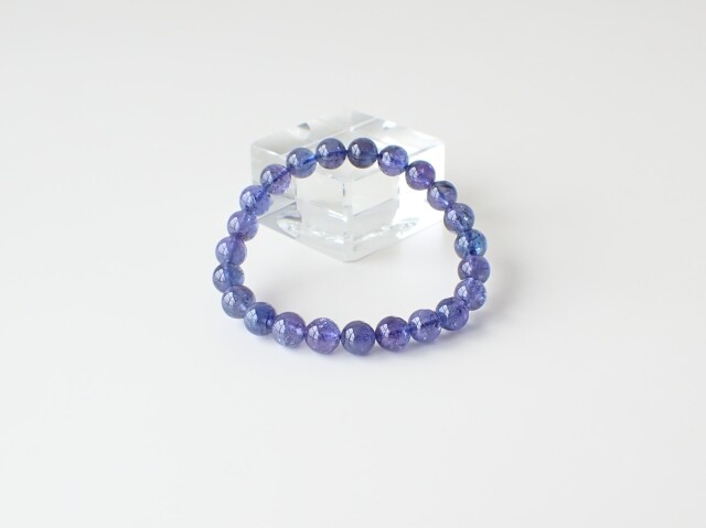 TK0208 【プレミアム】 タンザナイト 8mm ブレスレット