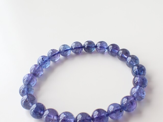 TK0208 【プレミアム】 タンザナイト 8mm ブレスレット