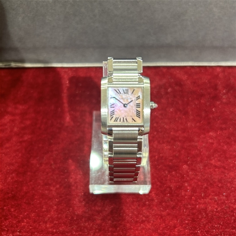 vintage CARTIER 】タンクフランセーズシリーズのピンクシェルの新色