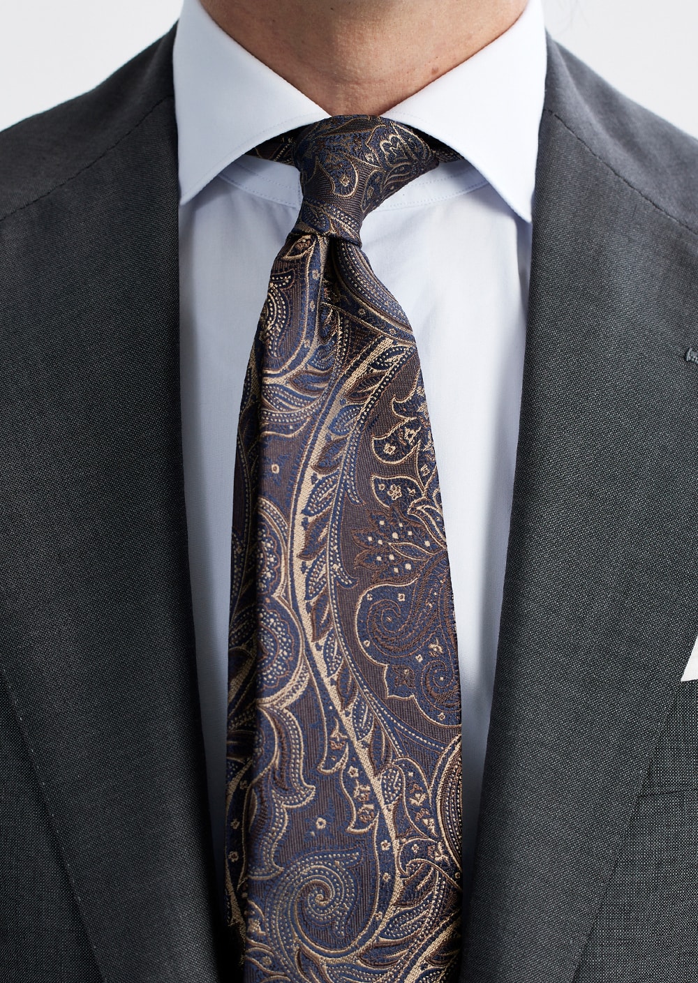 ネクタイ ペイズリー ブラウン | TIE STATION【タイステーション】