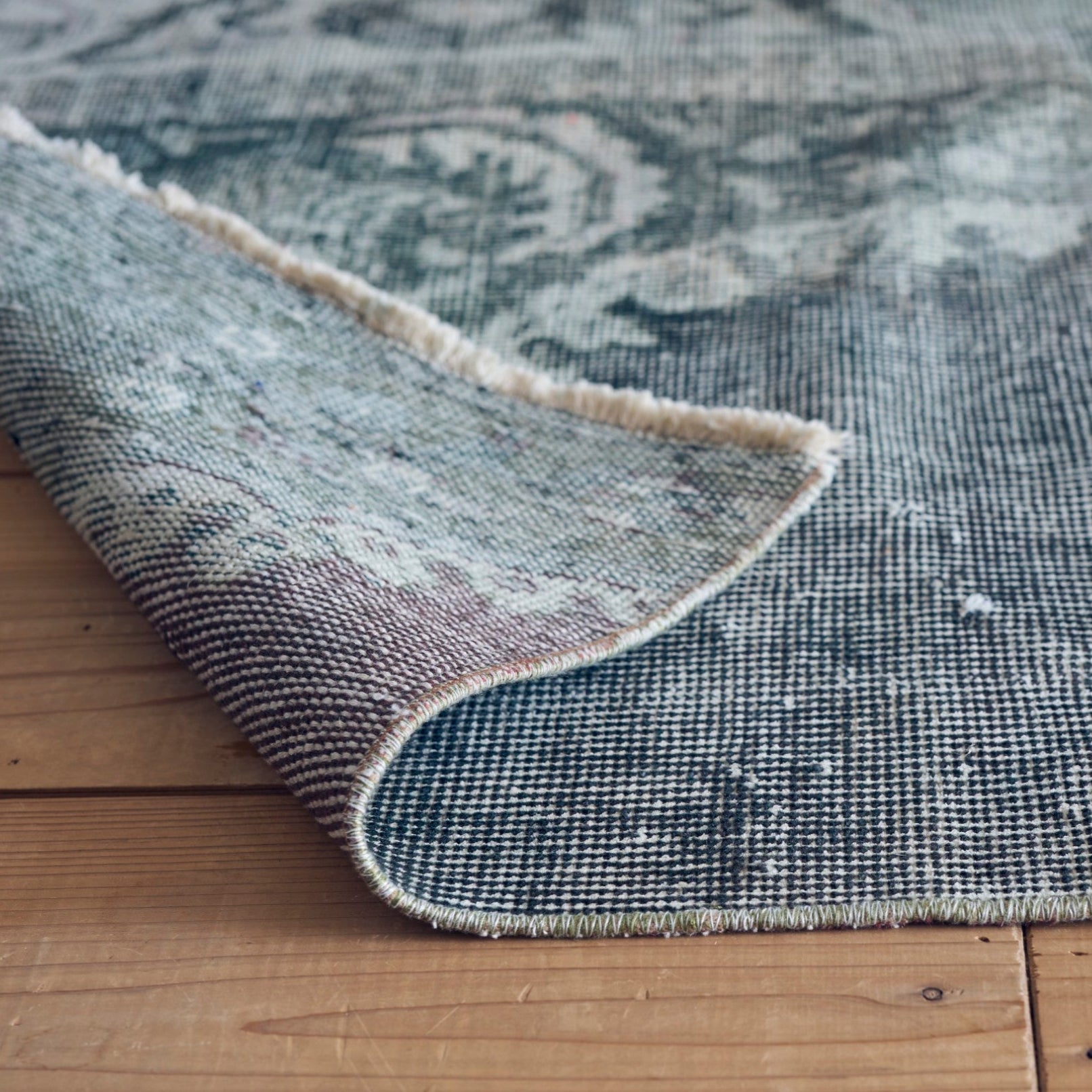 ヴィンテージラグ | トルコ・イスパルタ No.02 | 青色 | 175×80 – tiflo