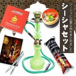 初めてのシーシャセット〕シーシャ（水タバコ）黒【約38.5cm