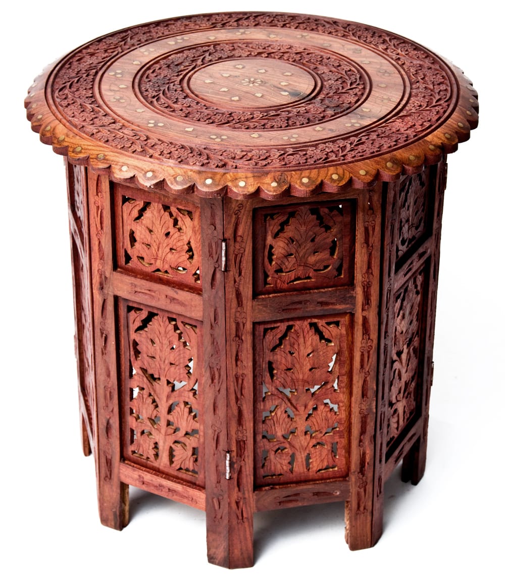 送料無料 テーブル インド アジアン アジアンサイドテーブル (直径