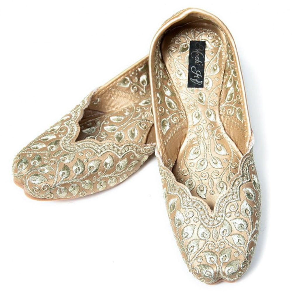 フラットシューズ パンプス 靴 ペッタンコ靴 ゴージャス刺繍のマハラニ
