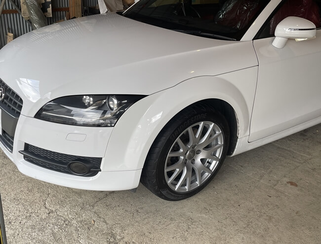 アウディ・TT純正ホイール ガリ傷塗装 | 奈良県宇陀市｜トータルリペア