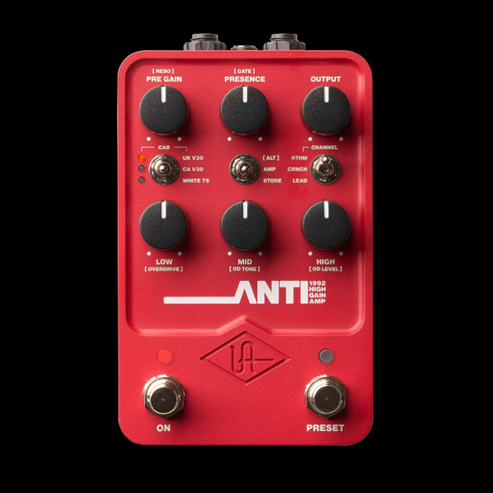 Universal Audio UAFX ANTI 1992 High Gain Amp Pedal — Truetone Music