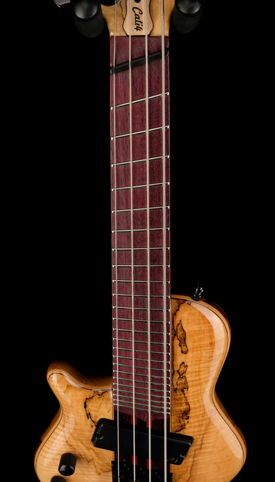 Mayones Cali4 VF Bass Left Handed Spalted Maple Top/Black Limba