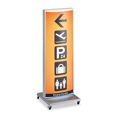 電飾スタンド看板】LED電飾スタンド看板 ADO-700T-LED シルバー | 看板