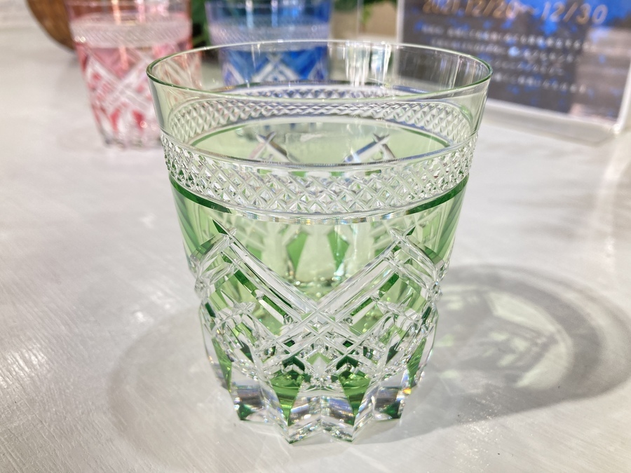 KAGAMI CRYSTAL(カガミクリスタル) 色被せロックグラス サンクラール