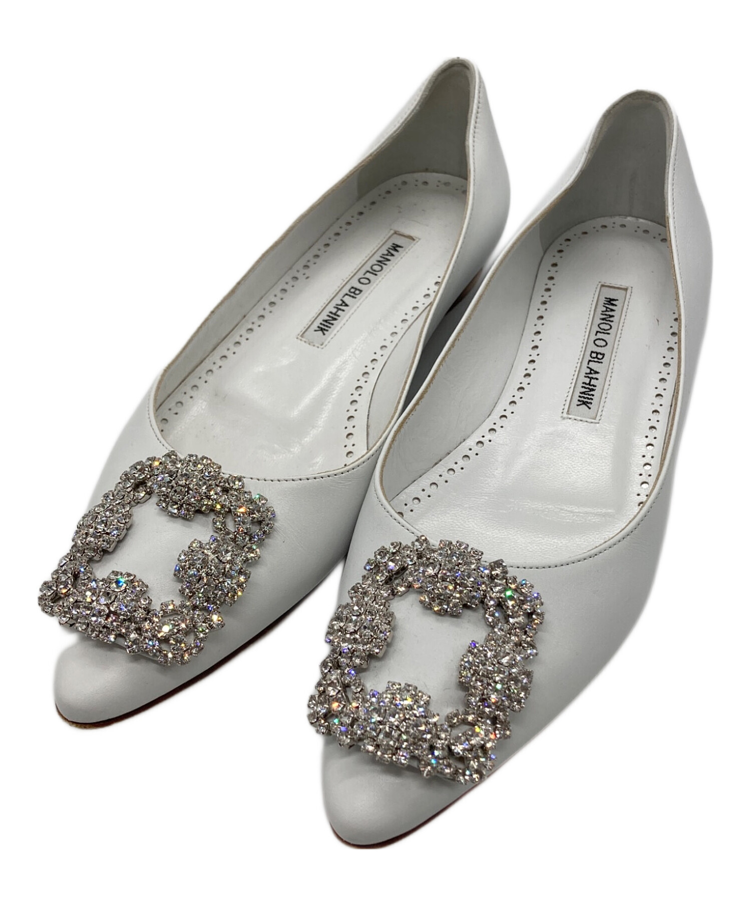 中古・古着通販】Manolo Blahnik (マノロブラニク) ビジューフラット