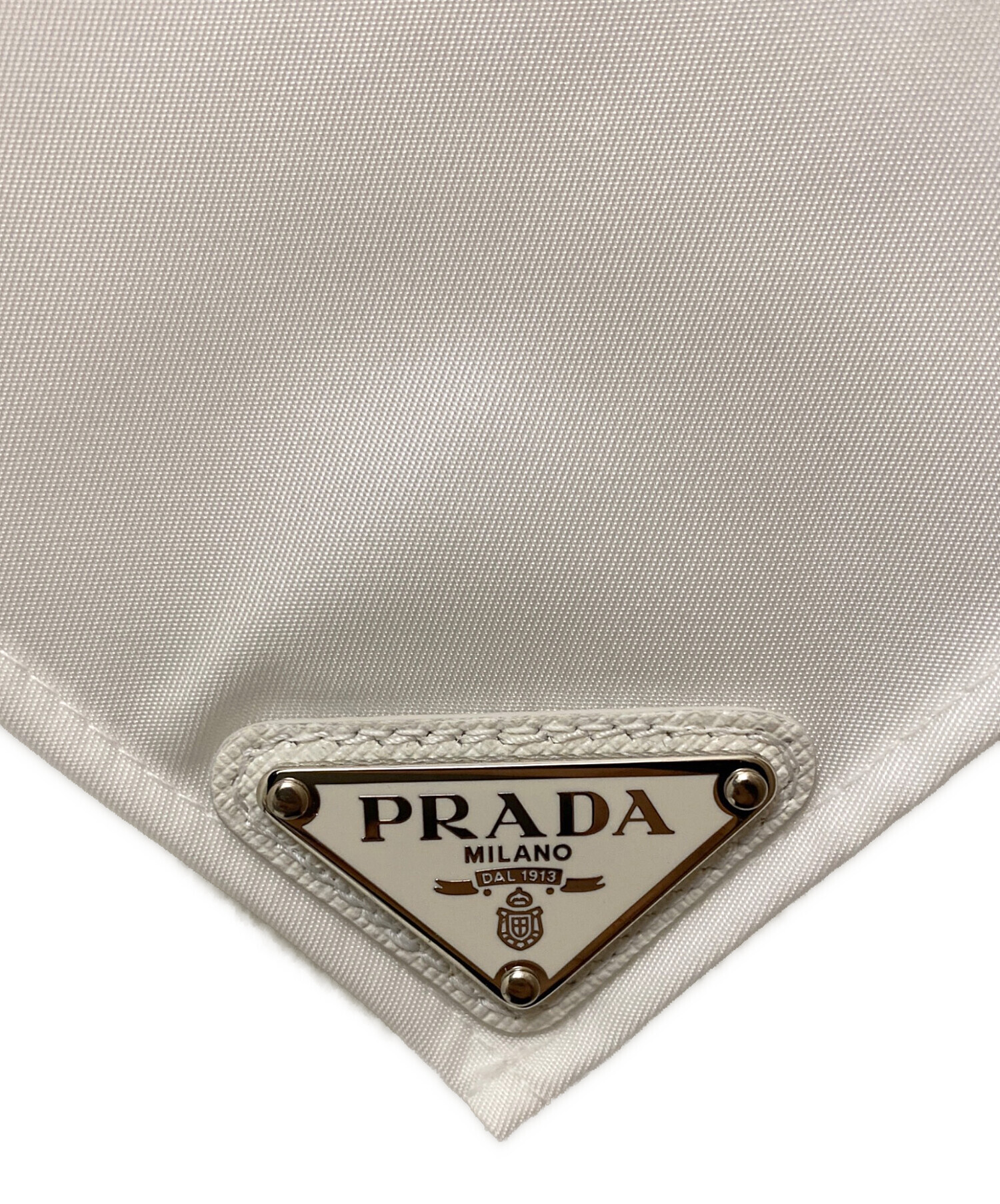 中古・古着通販】PRADA (プラダ) Re-Nylonロゴスカーフ ホワイト