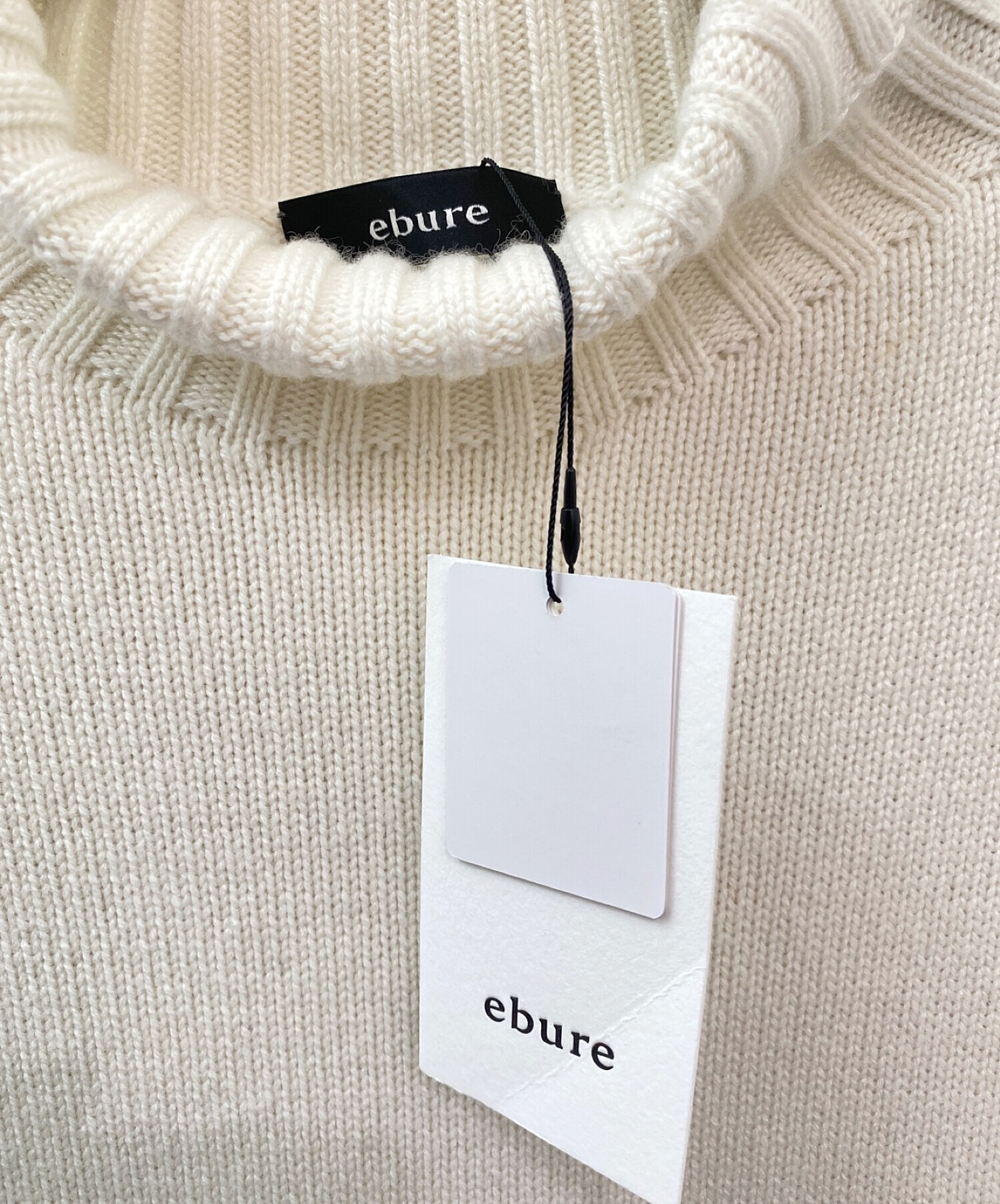 中古・古着通販】ebure (エブール) カシミヤタートルニットベスト