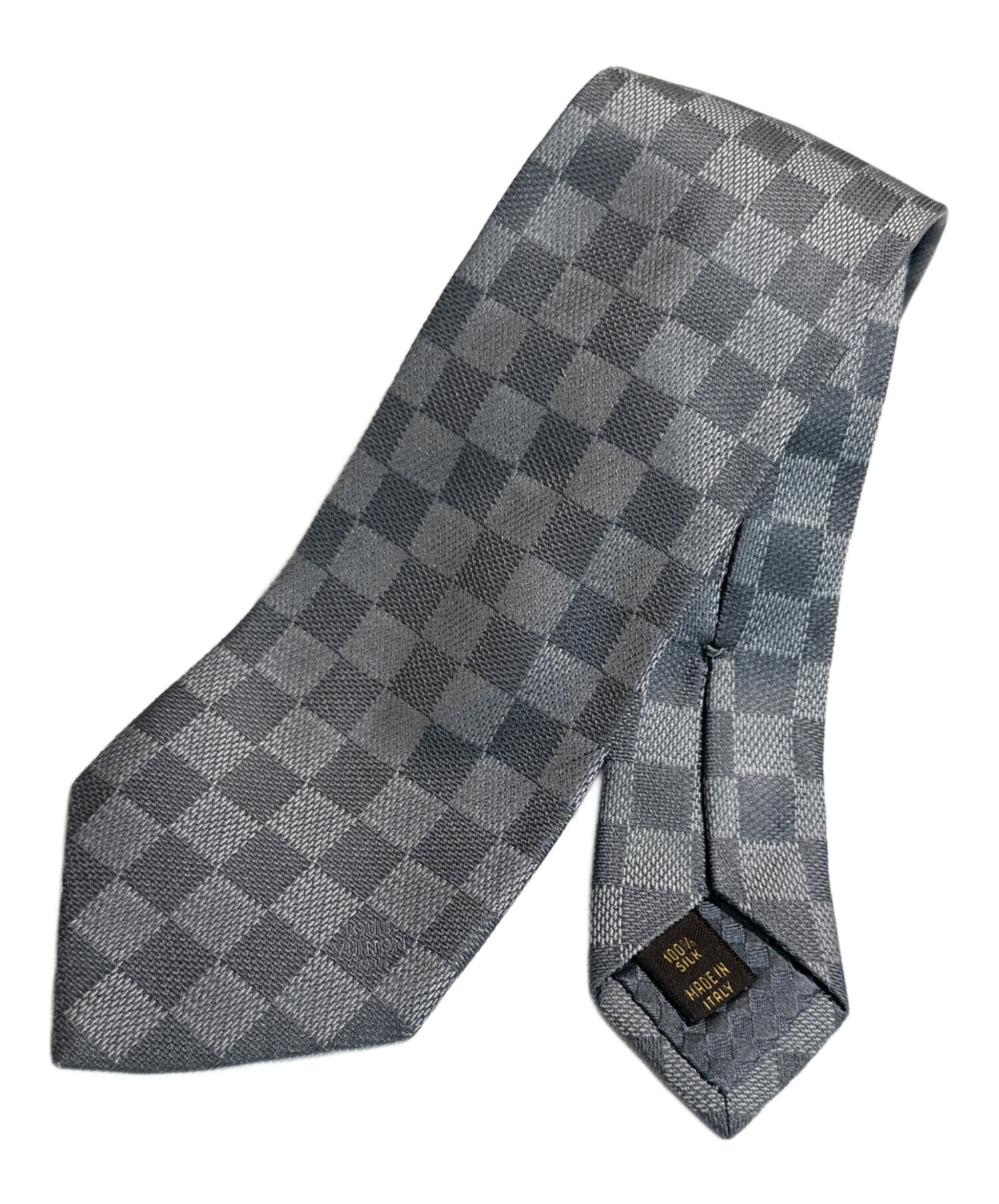 中古・古着通販】LOUIS VUITTON (ルイ ヴィトン) ダミエ総柄ネクタイ